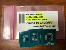 4 x "013R00653" DRUM Chip for Xerox 4112, 4127, 4110, 4590, 4595, 4110EPS Refill