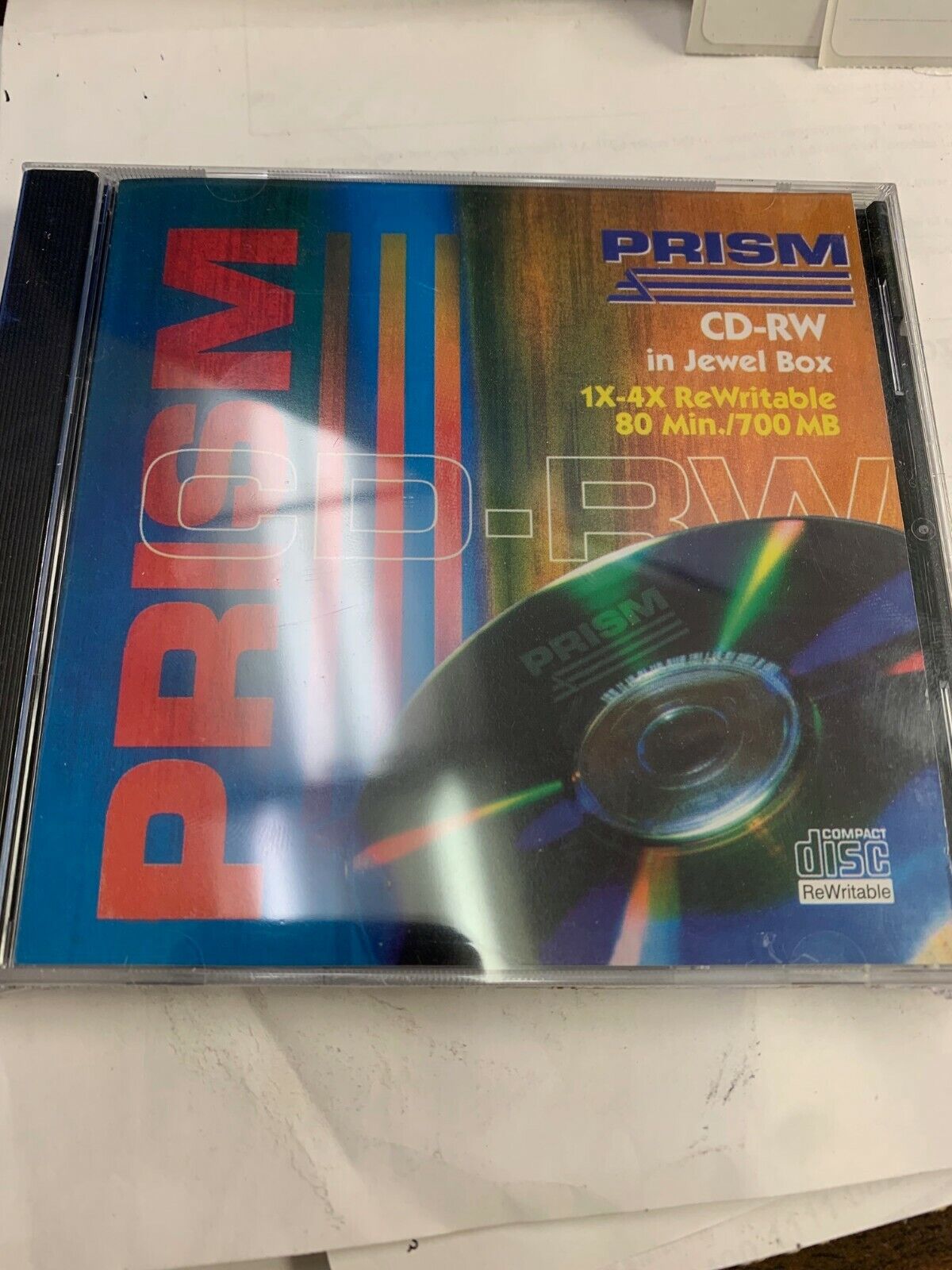 Prism CD-RW: Rewritable 1x-4x, 700 MB, 80 min