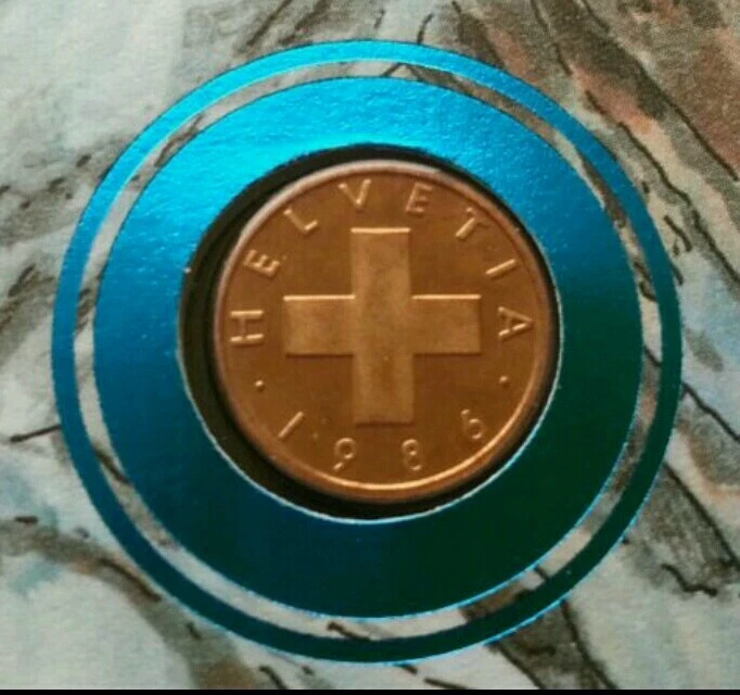 Switzerland Mountain 1991 Flower FDC (cubierta de moneda de 8 años) *raro *diff cancelaciones Foto 2 de 4