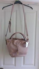 nine savannah miller Chevron whipstitch handbag New. Light pink. 