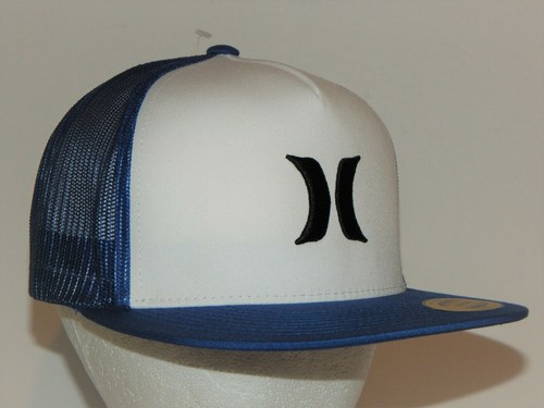 Hurley Icon Solid Flat Trucker Hat 