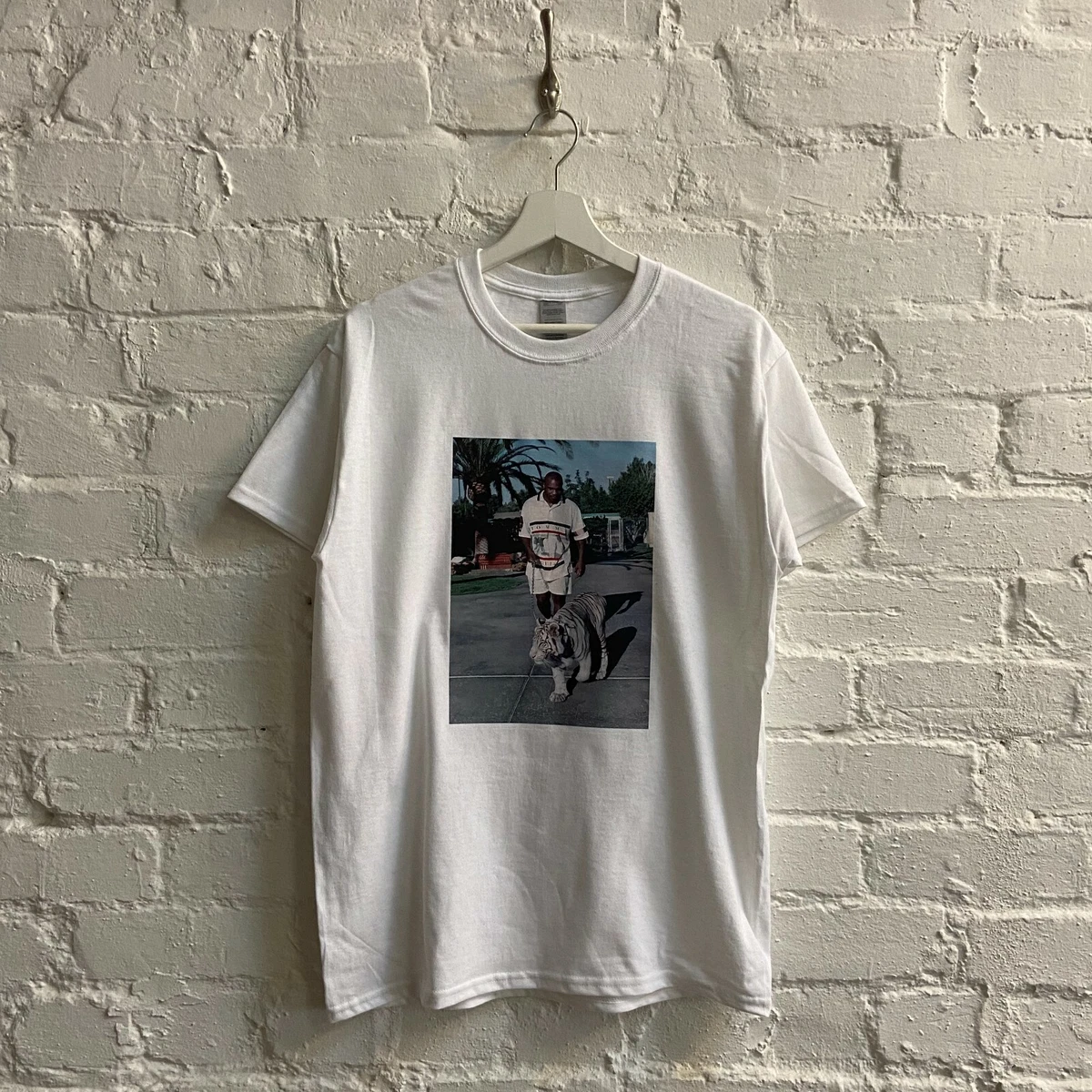 Actual Fact Mike Tyson Blanc Vintage 80 s Tigre Classique Urban T