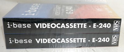 i-b@se Chrome-Videocassette E-240 2er Pack - Extra High-Grade VHS NEU /P5