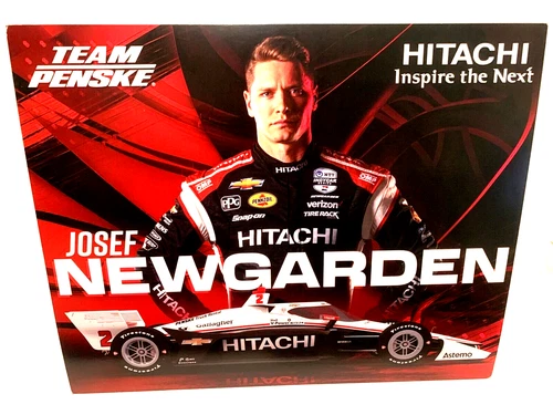 2024 JOSEF NEWGARDEN HITACHI TEAM PENSKE #2 CHEVROLET INDY CAR POSTCARD