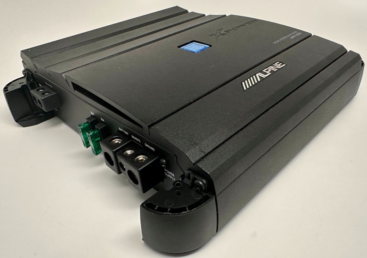 Alpine MRX-M50 Mono Subwoofer Amplifier — 500 watts RMS x 1