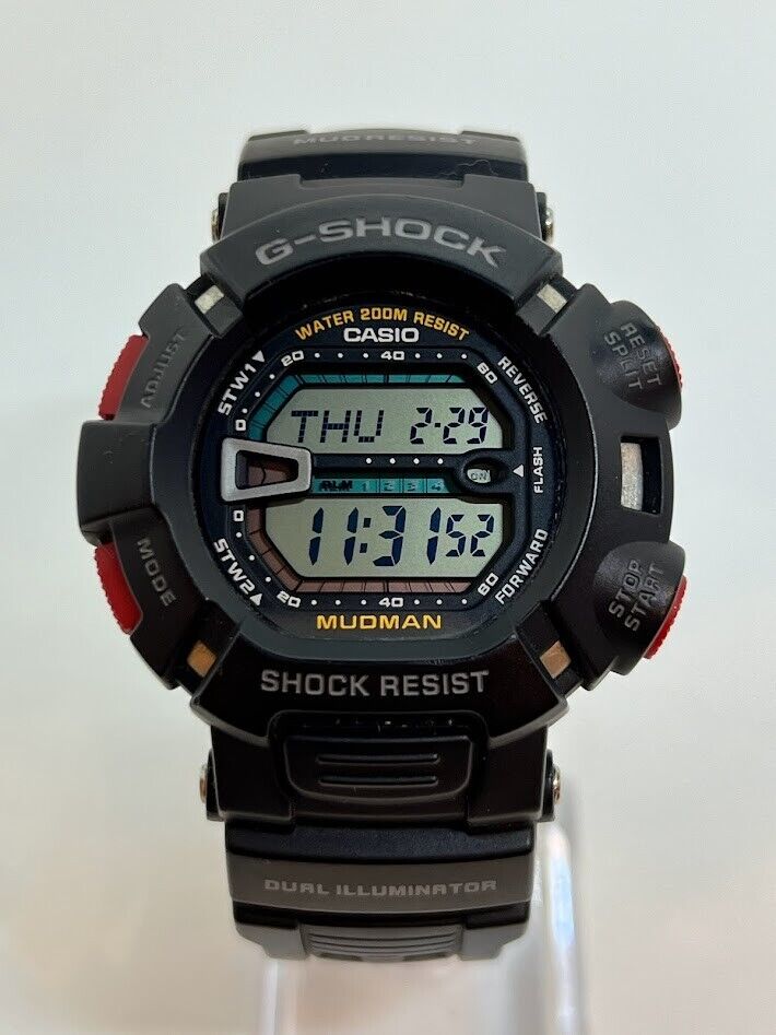Casio G-shock Mudman Black Red Digital G-9000-1JF Rare Mens Casio G-shock Mudman Black Red Digital G-9000-1JF Rare Mens