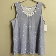 NWT Carole Hochman Patterned 2-Piece Pajama Set Size Small