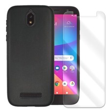 Anti-Shatter Screen Protector Soft Slim TPU Case for Blu View 2 B130DL cellphone