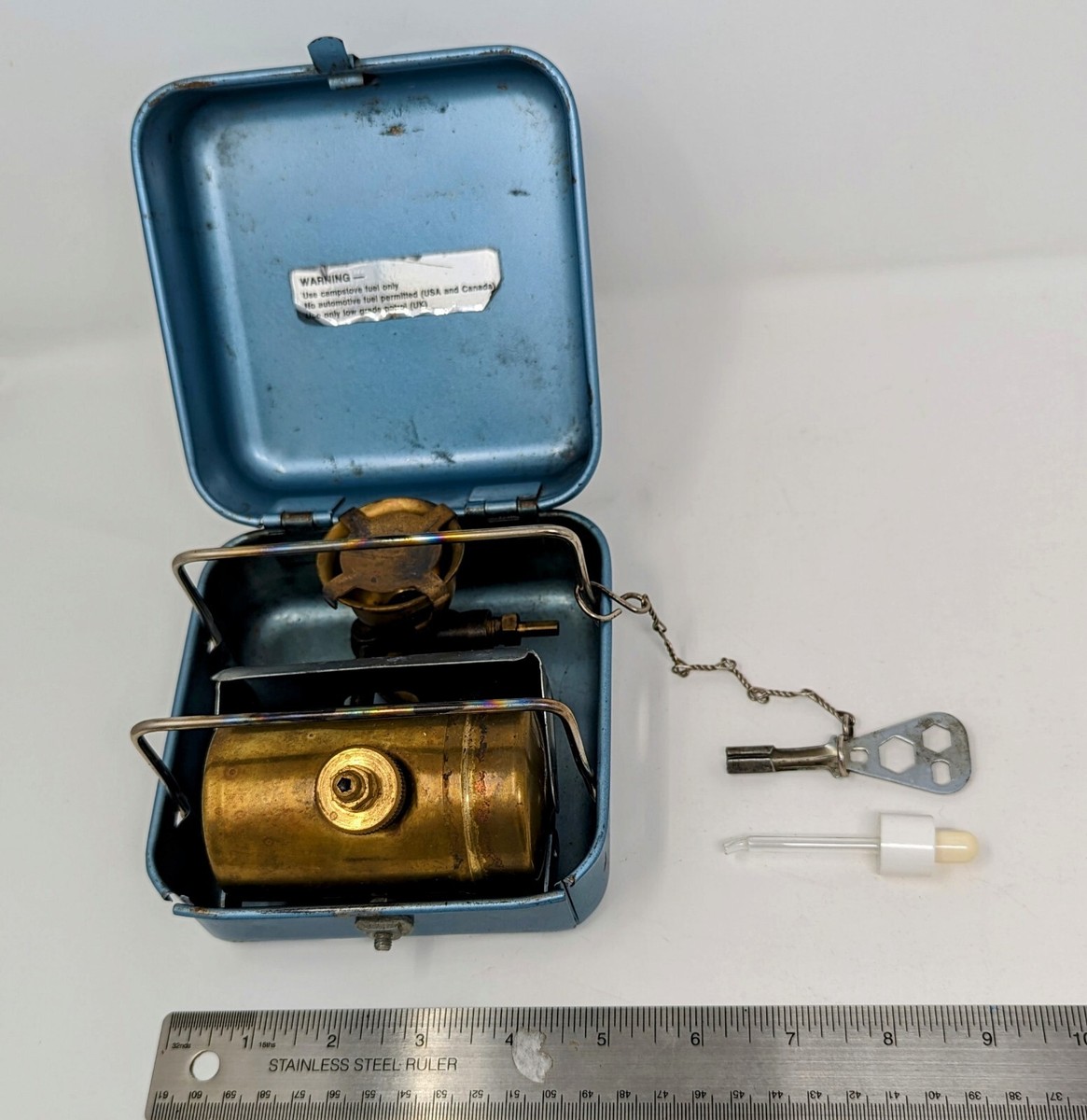 Vintage Optimus International 8R Gasoline Made In Sweden Camping Hiking  Stove