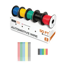 12 Gauge Automotive Wire - 5 Roll Assortment Pack - 50 Ft of Copper Clad Primary