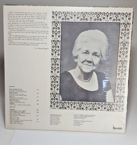 The Fishermen Quartet Suppertime LP Mint In Memory of Elsie Miller Scarce - Picture 4 of 6