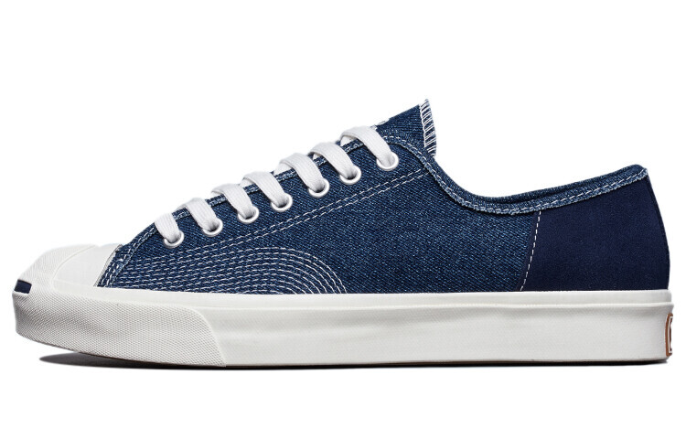 Converse Jack Purcell Low Navy Washed Denim - 171938C | eBay