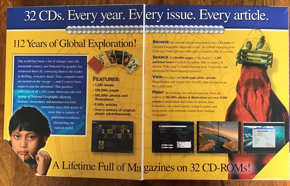National Geographic: 112 Years - CD-Rom Collector’s Edition - New/Sealed (32 CDs - Image 2 of 4