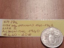 KM #27th Vatican City 2 Lire Acmonital 1940 Coin