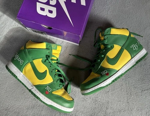 Nike SB Dunk High Supreme By Any Means Brazil EU45,5/US11,5