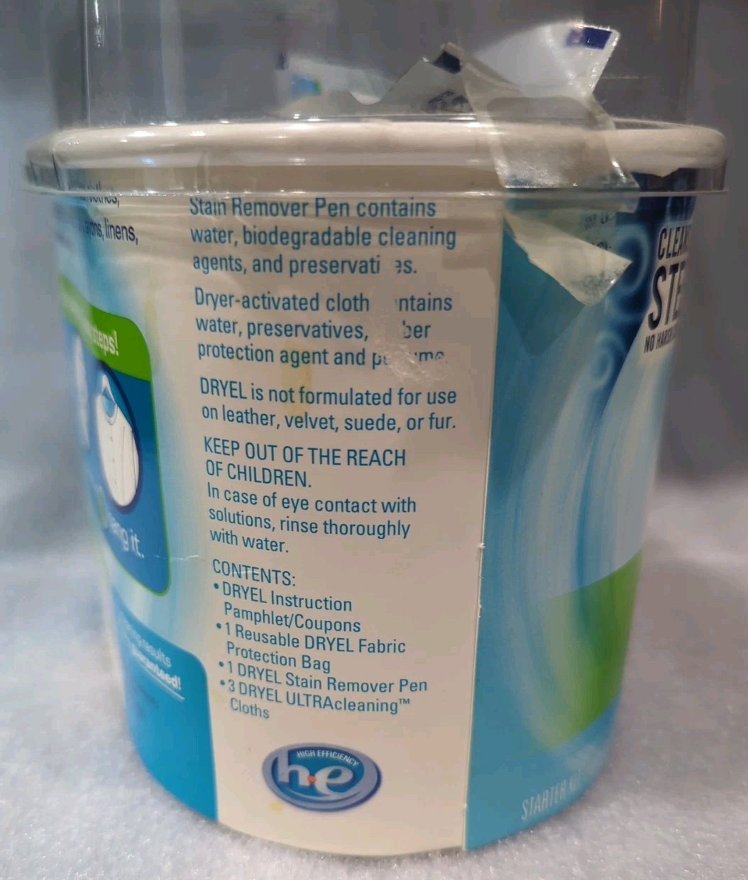 Vtg 2009 Dryel Starter Kit Dry Clean At Home Original Fresh Scent Bag Cleans 12