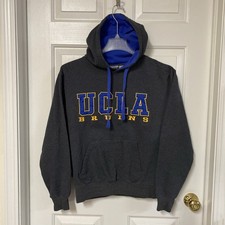 UCLA Bruins NCAA Embroidered Hoodie Sweatshirt Gray Blue Adult Size M