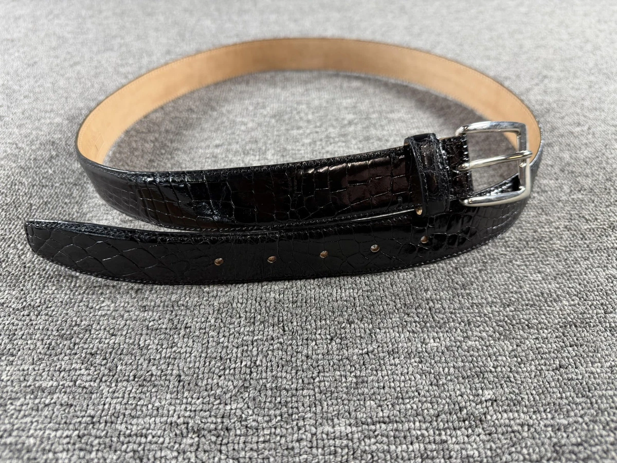 Luxury Authentic TARDINI Alligator Skin Skinny Belt Tardini main image 3