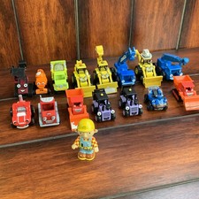 Lot Of 15 VTG Bob The Builder Diecast Construction Vehicles Lofty Figure