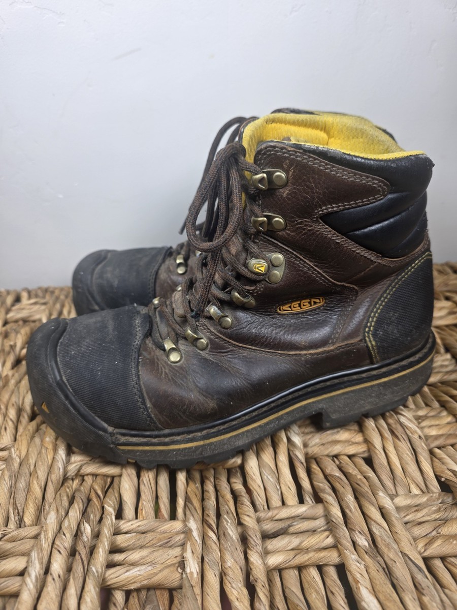 KEEN Utility Milwaukee 6" Steel Toe Work Boots Men's 9.5 Brown 1007976 EH View 4