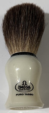 Omega Pure Badger Shaving Brush Puro Tasso Made in Italy