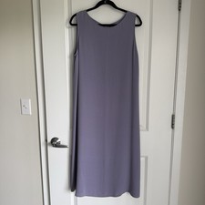 Eileen Fisher Women's Sleeveless Midi Dress SZ L Minimalist