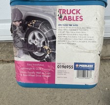 Peerless Light Trucksuv Cable Tire Snow Chains Stock 0196555 - Never Used Peerless Light Trucksuv Cable Tire Snow Chains Stock 0196555 - Never Used