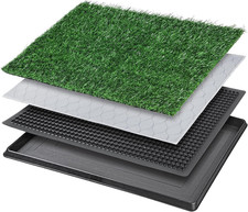 Dog Grass Pet Loo Indoor/Outdoor Portable Potty, Dog Litter Box, Artificial Gras