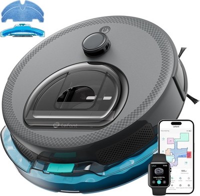 Lefant Robot Vacuum and Mop Upgraded LiDAR Navigation 450ml Visible Dustbin-USA