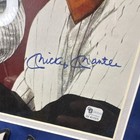Mickey Mantle Signed New York Yankees Framed Lithograph Print, Global Auth — photo 3