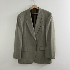Vintage Valentino Uomo Glen Plaid Wool Blazer Sport Coat Men s Sz 46L