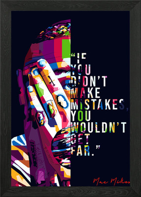 Mac Miller Gerahmtes Wandbild Poster Leinwanddruck Bild