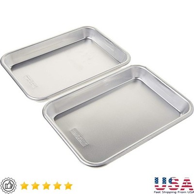 Durable Aluminum Baking Sheet Oven Air Fryer Kitchen Prep Grilling Serving New
