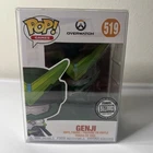 Genji Pop #519 Overwatch Funko Blizzard Exclusive 2019 Vaulted in Protector