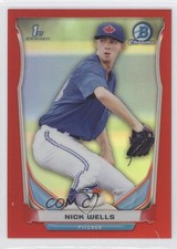 2014 Bowman Draft Chrome Red Refractor 5/5 Nick Wells #CDP89 1e5