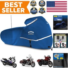 Motorcycle Cover with Side Box Heavy Duty 600D Waterproof for Touring Models ...