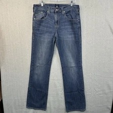 Rock & Republic Men’s Jeans Rider 36x34 Bootcut Distress Wash Casual Weekend