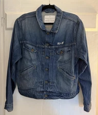Imogene and Willie Jacket Womens XL Blue Denim Trucker Type II Rodan Fields Fade