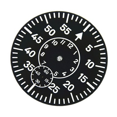 1Pc Watch Dial Plate Green Luminous Second At 6 For ETA 6498 For Seagull ST3620