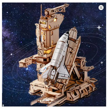 Robotime ROKR Space Shuttle 3D Wooden Puzzle Model Kit Adult STEM Toy