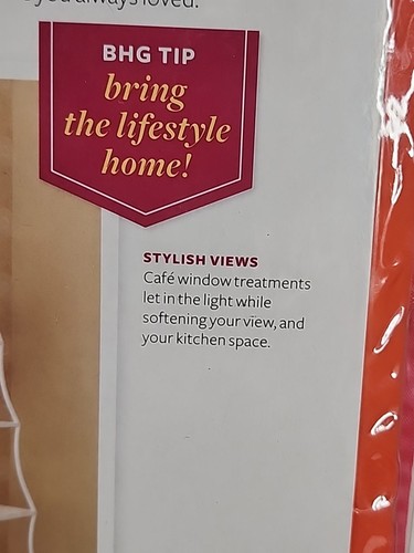 Better Homes And Gardens Ivory Battenberg Valance 60"x16” Farmhouse Style (T134) - Picture 6 of 7