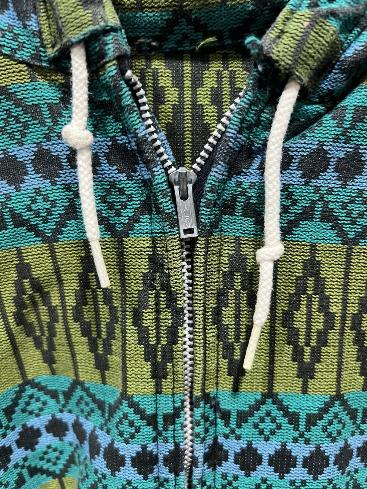 50/60s Unique Pattern Zip up Jacket Lightweight - image 3