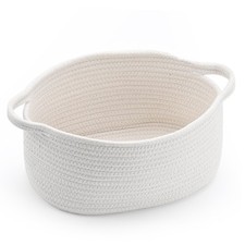 Happyiren Cute Woven Storage Basket with Handle, Baskets for Gifts Empty, Gif...