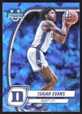 8002K 2024-25 Bowman University Chrome Sapphire #27 Isaiah Evans