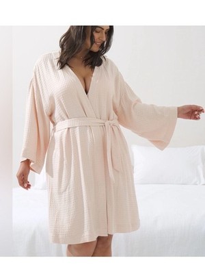 Soma Restore RR Waffle Robe - XL - Pink Sand
