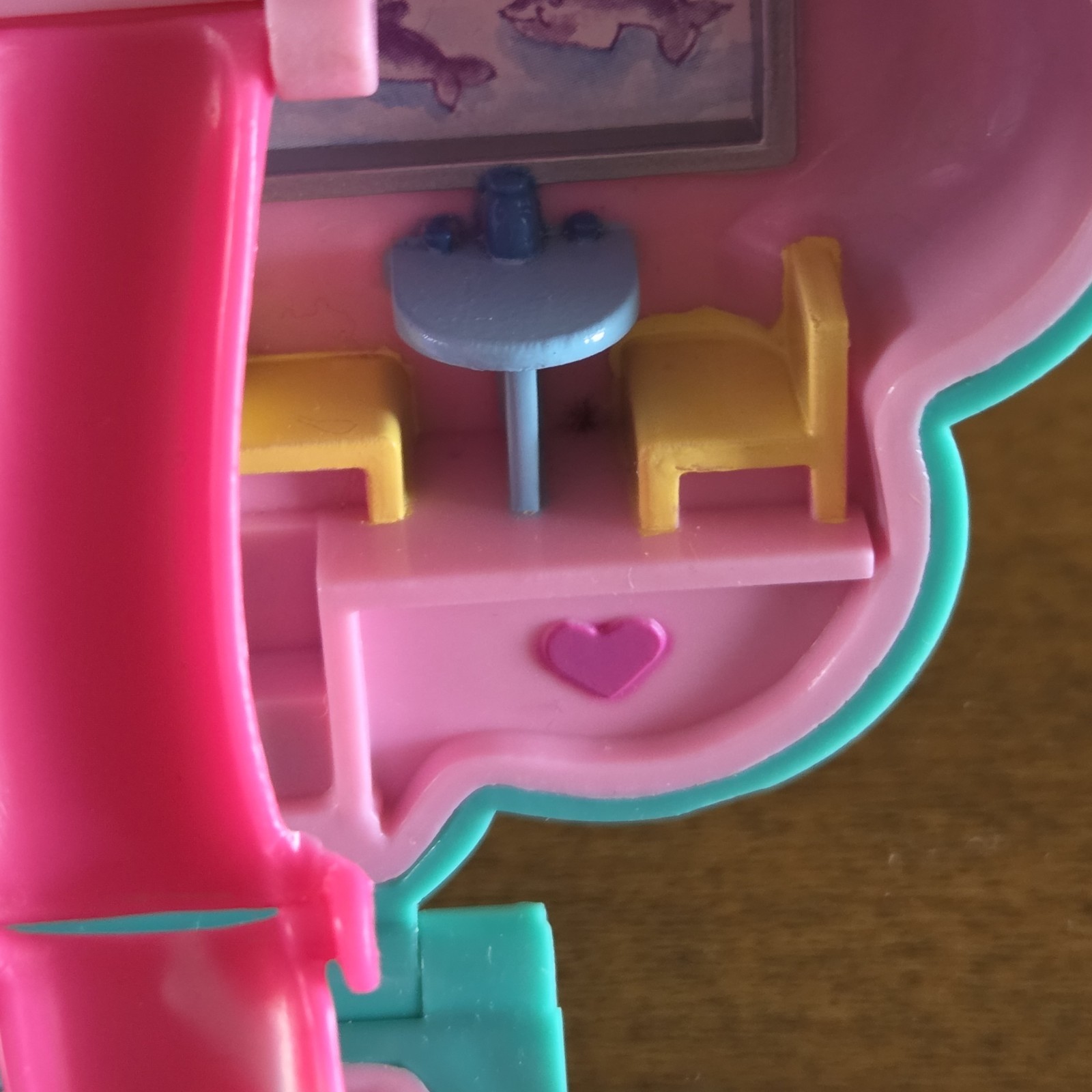 Polly Pocket Vintage Splash 'n Slide Water Park Bluebird Toys Case 2 Dolls 1990