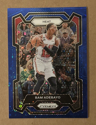 2023-24 Panini Prizm Bam Adebayo Miami Heat #66 Blue Fast Break /150