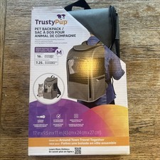 Medium Cat  Dog Travel Pet Backpack, Gray, 16 lb Limit