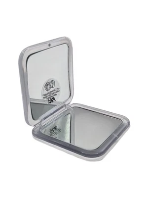 LONTAN Elegant Compact Mirror 1X & 15X Magnifying Travel Pocket Mirror Small White