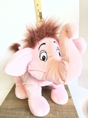 Disney On Ice pink Plush Elephant Hathi Jr 13'' Jungle Book Brown Mane Tail